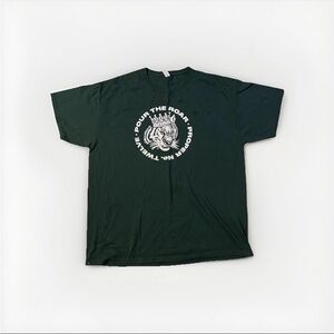Proper No Twelve Irish Whiskey T-Shirt Men XL Green Tiger Logo Graphic Tee